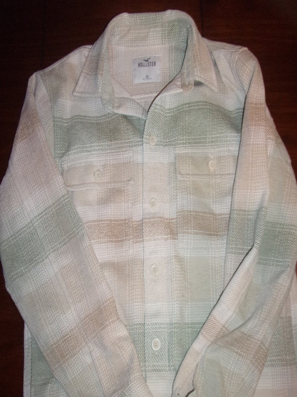 Hollister Plaid button down shirt Jacket